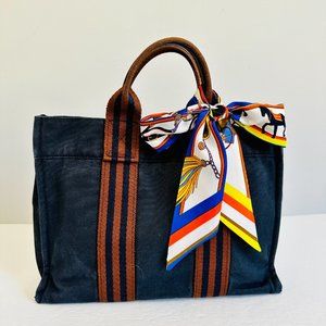 AUTHENTIC HERMES TOILE OFFICIER FOURE-TOUT PM MADE IN FRANCE 2627-26 W COA